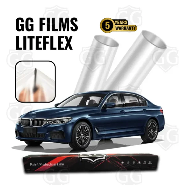 Защитно фолио GG Films LiteFlex PPF -190 микрона, самовъзстановяващо се, UV защита, хидрофобно и с 5 години гаранция.